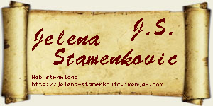 Jelena Stamenković vizit kartica